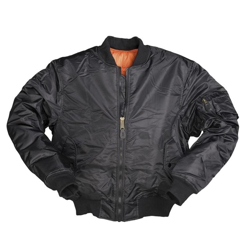 Bunda pilotní bomber TYP MA1® PES ČERNÁ vel. S