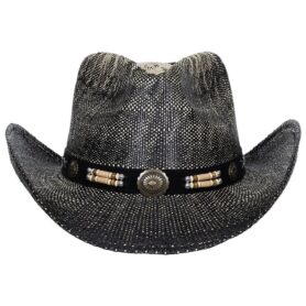 FOX Outdoor klobouk slaměný TEXAS ČERNÝ
