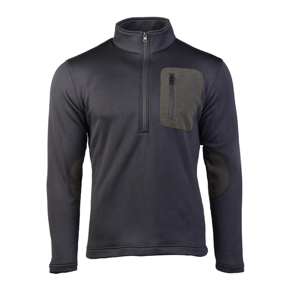 Mikina THERMO-FLEECE ¾ ZIP ČERNÁ vel. XL
