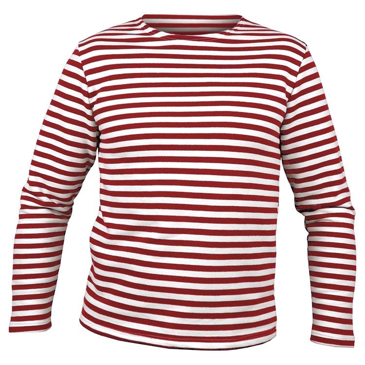 Triko námořnické MARINE dl.rukáv ČERVENÉ vel. 3XL