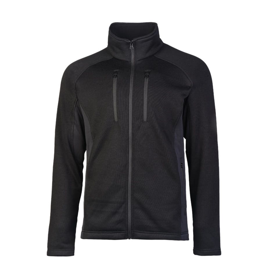 Mikina outdoorová STRUCTURE-FLEECE ČERNÁ vel. S