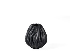 Morsø Porcelánová váza Flame 15 cm Black