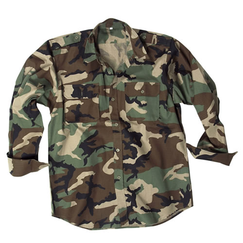 Košile polní na knoflíky rip-stop WOODLAND vel. 3XL