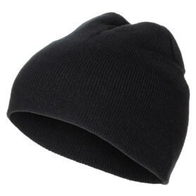 Pro Company čepice BEANIE jemně pletená Acryl ČERNÁ