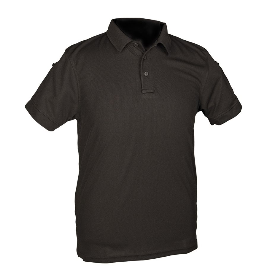 Triko/polokošile TACTICAL QUICK DRY krátký rukáv ČERNÁ vel. XXL