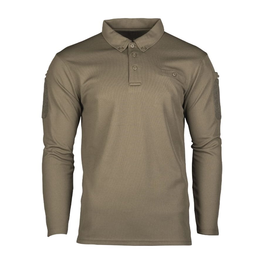 Triko/polokošile TACTICAL QUICK DRY dlouhý rukáv ZELENÁ vel. S