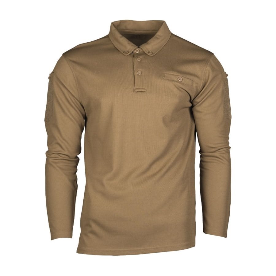 Triko/polokošile TACTICAL QUICK DRY dlouhý rukáv COYOTE vel. 3XL