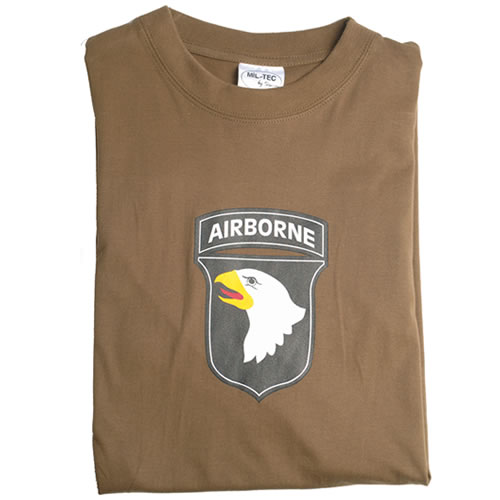 Triko krátký rukáv se znakem 101 AIRBORNE ZELENÉ vel. XXL