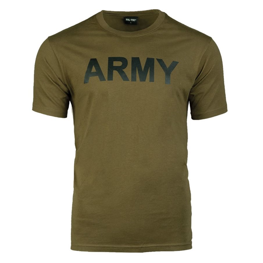 Triko krátký rukáv s nápisem ARMY ZELENÉ vel. M