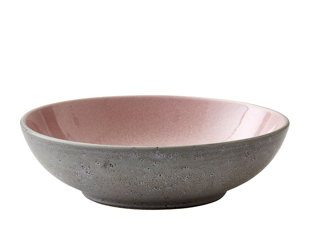 Bitz Kameninová mísa na těstoviny 20 cm Grey/Light Pink