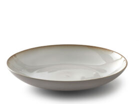 Bitz Velká kameninová servírovací mísa 40 cm Cream/Cream