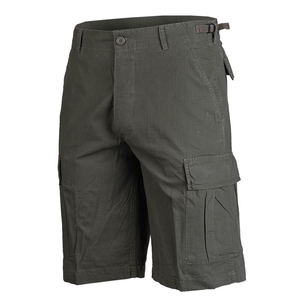 Kraťasy US typ BDU rip-stop předeprané ZELENÉ vel. 3XL