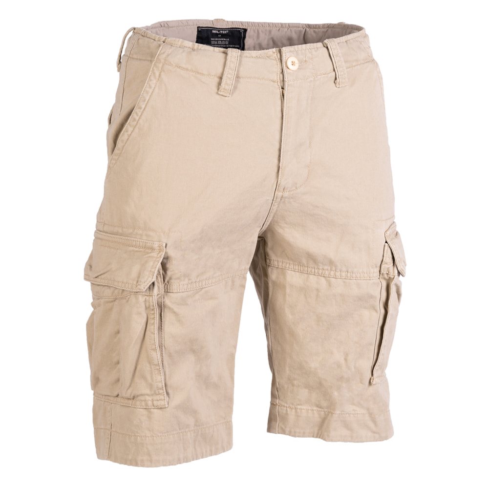 Kraťasy VINTAGE bavlněné předeprané KHAKI vel. L