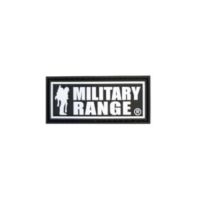 Nášivka MILITARY RANGE malá ČERNO/BÍLÁ