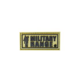 Nášivka MILITARY RANGE malá KHAKI/ČERNÁ