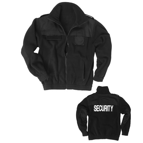 Bunda SECURITY fleece ČERNÁ vel. XL