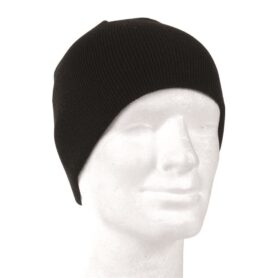 MIL-TEC čepice BEANIE pletená POLYACRYL ČERNÁ