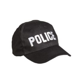 MIL-TEC čepice baseball s nápisem 'POLICE' ČERNÁ