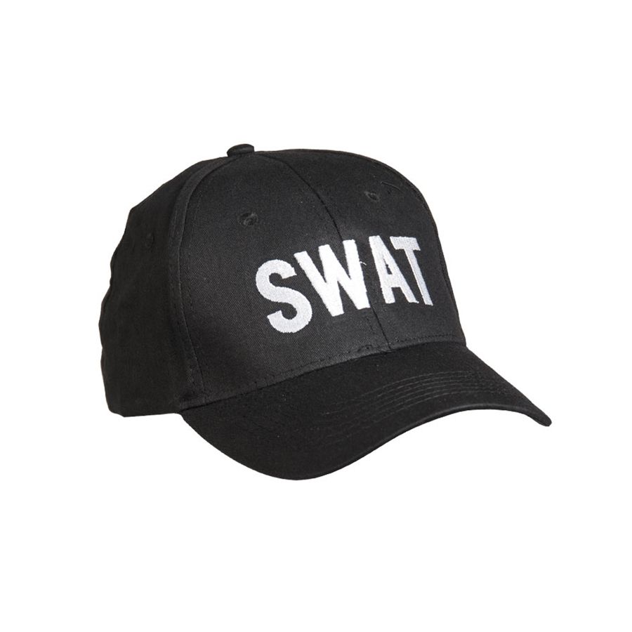 MIL-TEC čepice baseball s nápisem 'SWAT' ČERNÁ