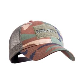 MIL-TEC čepice baseball TRUCKER se síťkou WOODLAND