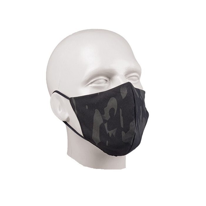 MIL-TEC rouška V-SHAPE MULTITARN BLACK