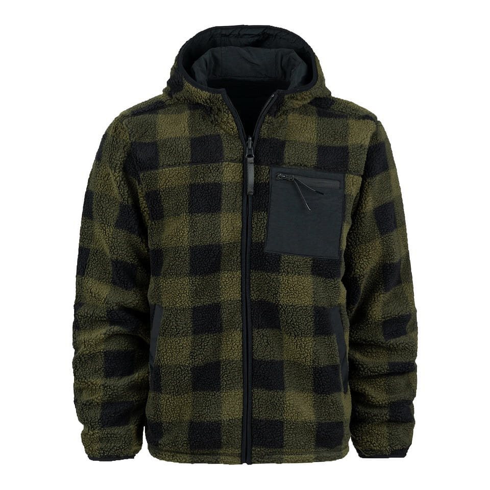 Bunda oboustranná SHERPA SOFTSHELL ČERNO/ZELENÁ vel. XL