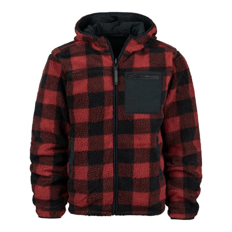 Bunda oboustranná SHERPA SOFTSHELL ČERNO/ČERVENÁ vel. S