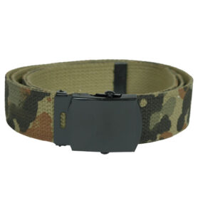 MIL-TEC opasek US kalhotový s černou sponou FLECKTARN dl.130cm
