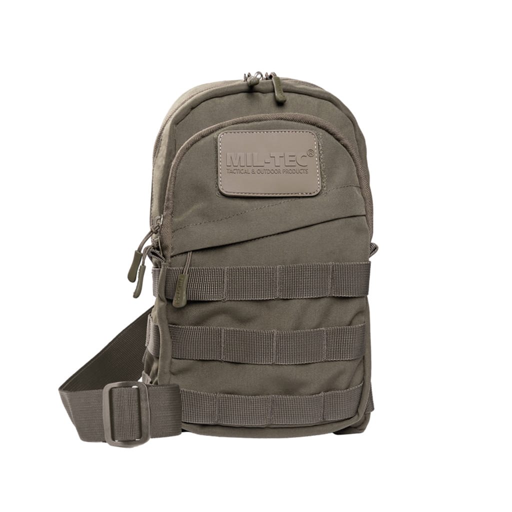 MIL-TEC batoh CROSSBODY s MOLLE vazbou ZELENÝ