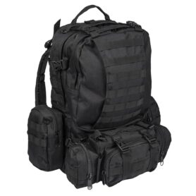 MIL-TEC batoh DEFENSE MODULAR s ledvinou ČERNÝ