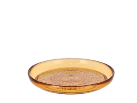 Bitz Skleněný dezertní talíř Kusintha 18 cm Amber