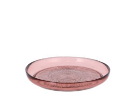 Bitz Skleněný dezertní talíř Kusintha 18 cm Pink
