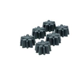 Blomsterbergs Forma na muffiny Kytičky 6ks Grey
