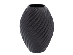Morsø Porcelánová váza River 26 cm Black