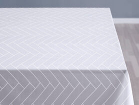 Södahl Kuchyňský ubrus 140x370 Tiles Damask Optical white