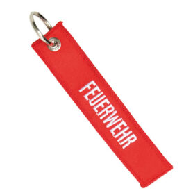 MIL-TEC klíčenka "FEUERWEHR" ČERVENÁ