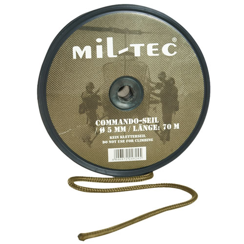 MIL-TEC šňůra COMMANDO ø 7 mm / 50 m COYOTE BROWN