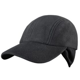 CONDOR OUTDOOR čepice baseballka YUKON fleece ČERNÁ