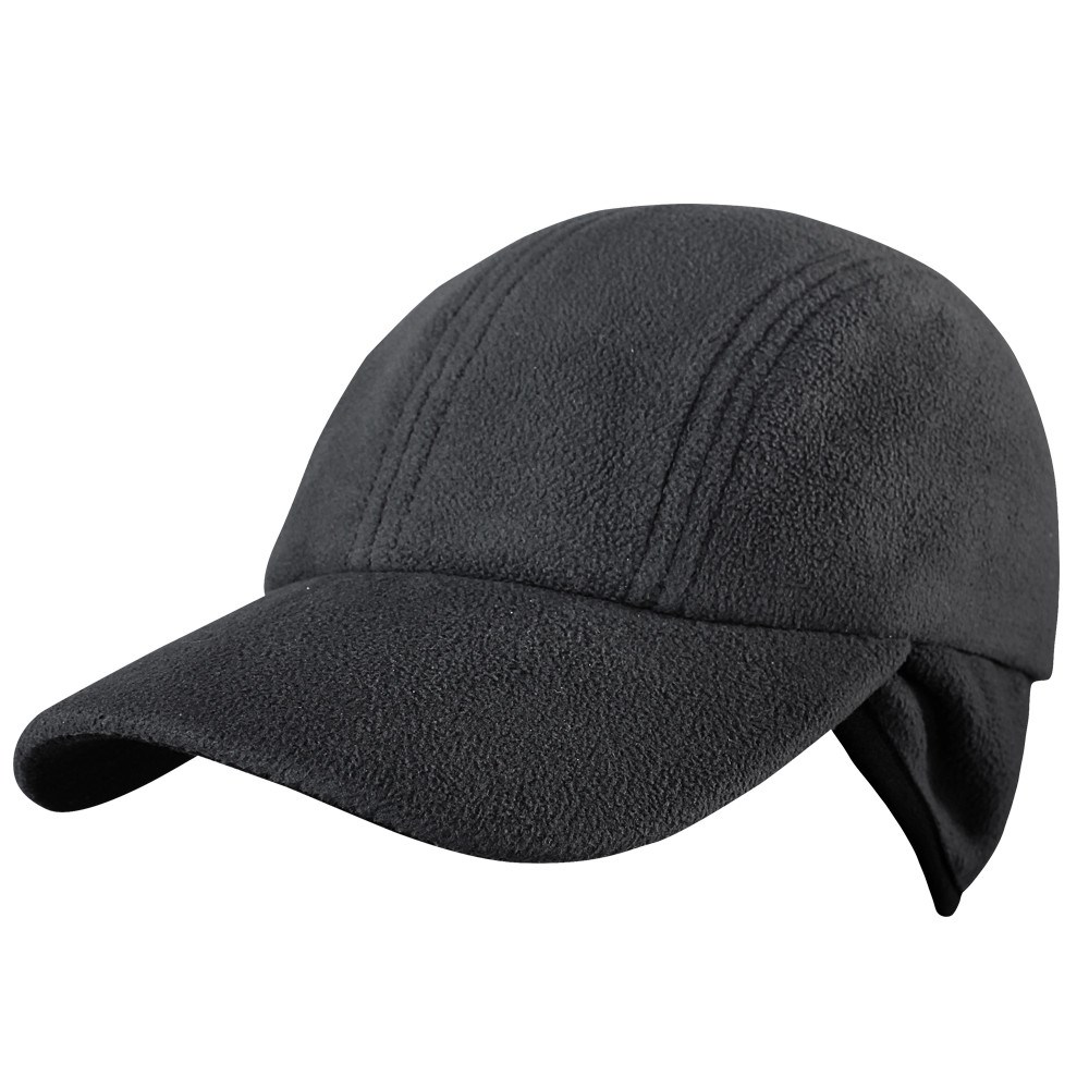 CONDOR OUTDOOR čepice baseballka YUKON fleece ČERNÁ