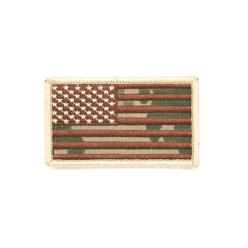 MILITARY RANGE nášivka vlajka USA - MULTICAM VELCRO