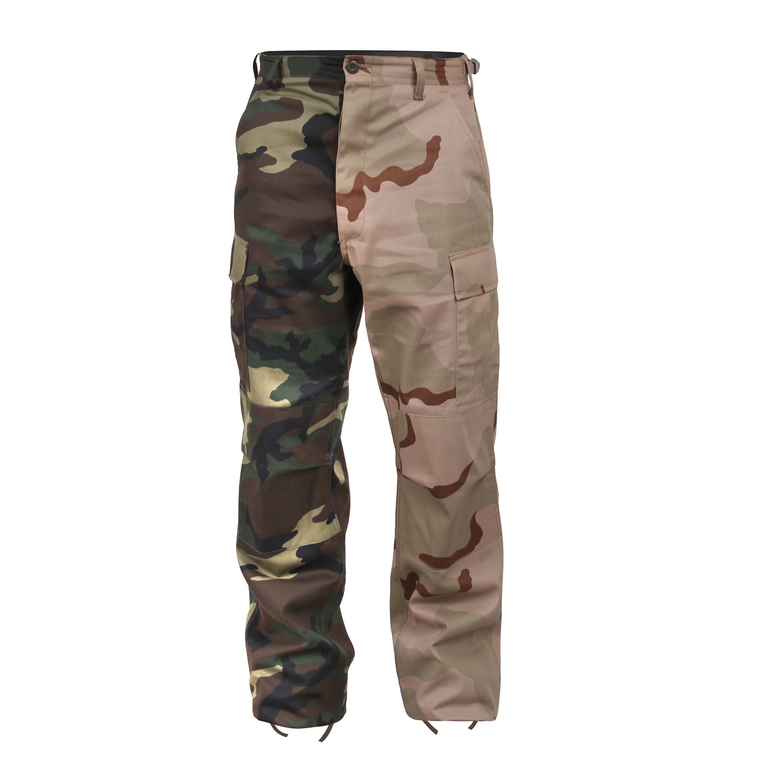 Kalhoty dvoubarevné BDU WOODLAND/3-COL DESERT vel. XXL