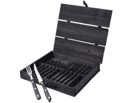 Gense Steakové příbory Old Farmer Black 12 ks