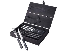 Gense Steakové příbory Old Farmer Black 8 ks