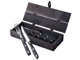 Gense Steakové příbory Old Farmer Black 4 ks