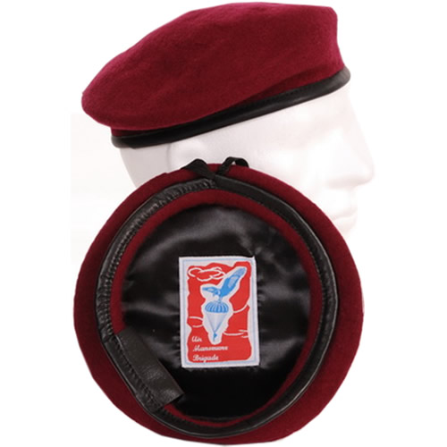 Baret výsadkářský ČERVENÝ vel. 59