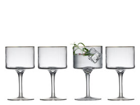 Lyngby Glas Sklenice na Gin & Tonic Palermo Gold 32 cl (4 ks)