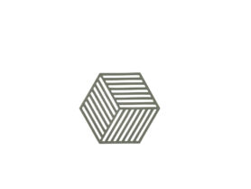 Zone Denmark Silikonová podložka pod horké Hexagon Olive Taupe