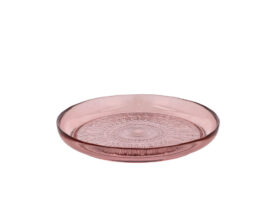 Bitz Skleněný talíř Kusintha 25 cm Pink