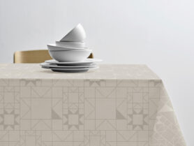 Södahl Kuchyňský ubrus Ø160cm Star Damask Beige