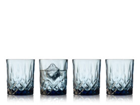 Lyngby Glas Sada sklenic na whisky Sorrento 32 cl (4 ks) Blue